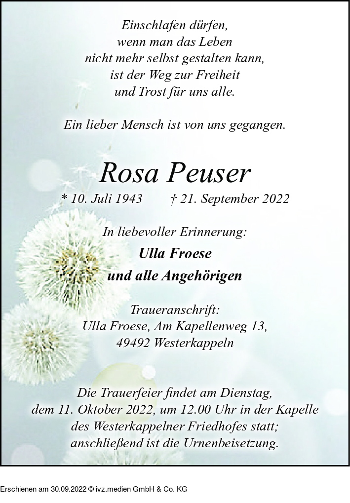 Ivz Trauer Rosa Peuser