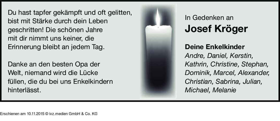 IVZTrauer Josef Kröger
