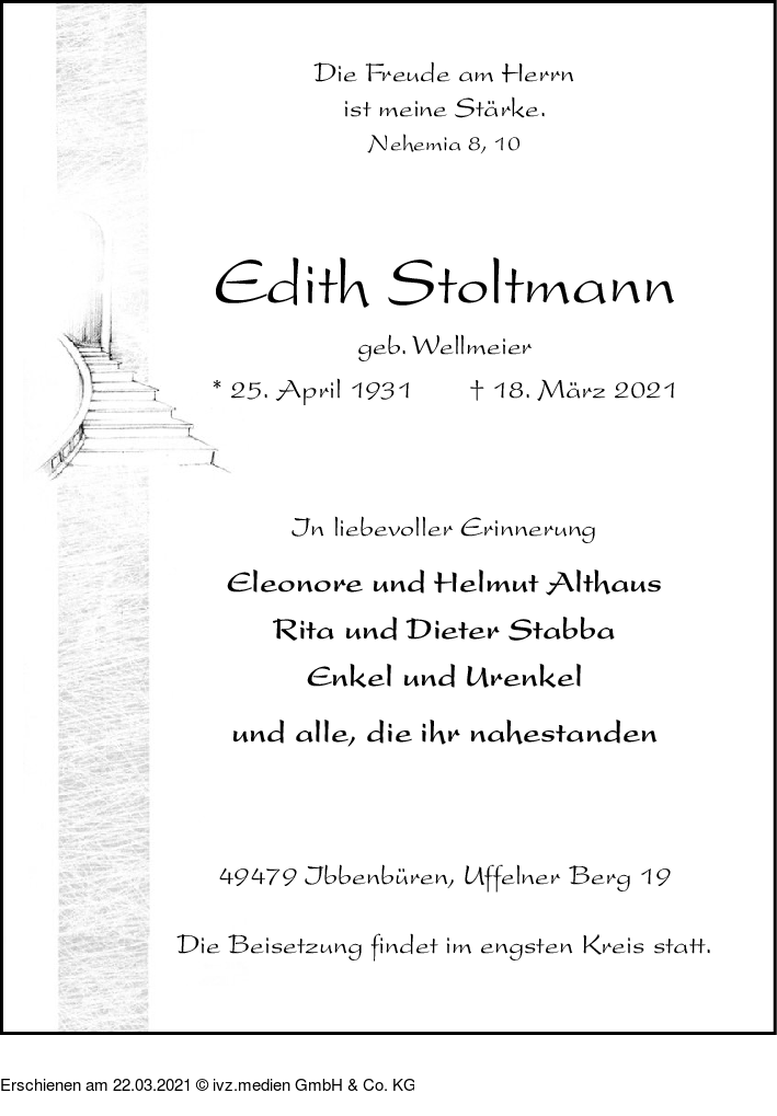 IVZTrauer Edith Stoltmann