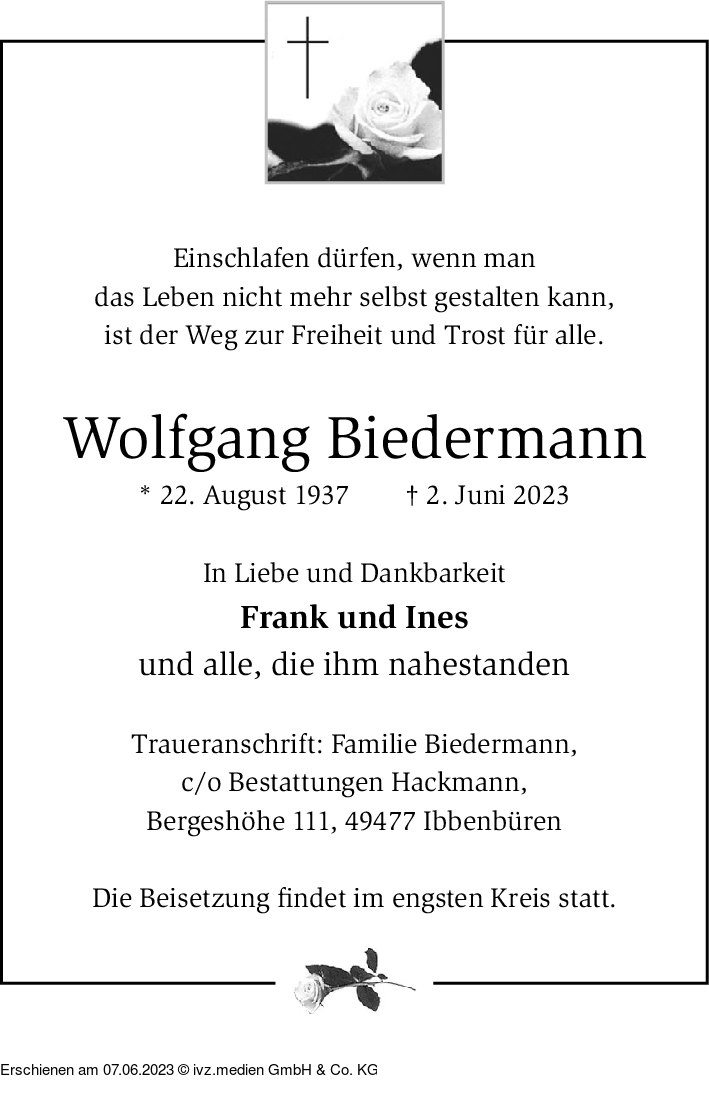 IVZ-Trauer | Wolfgang Biedermann