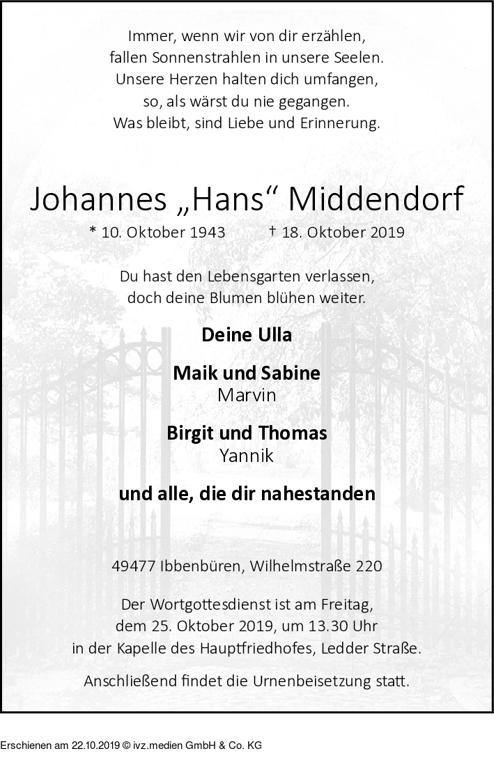 IVZTrauer Johannes Middendorf