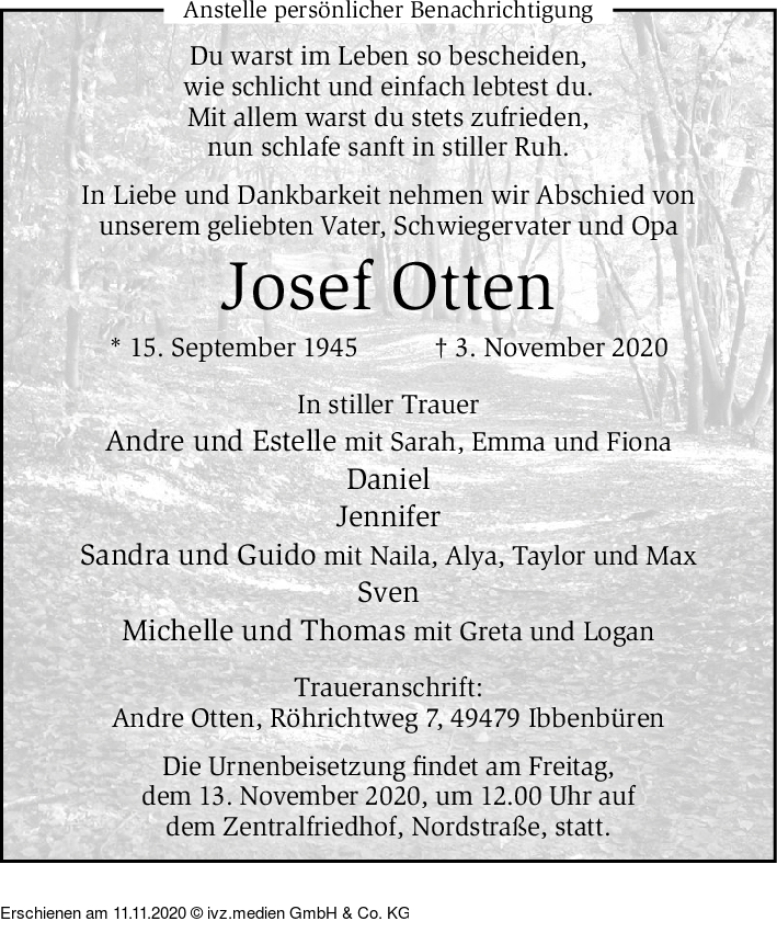 IVZ-Trauer | Josef Otten