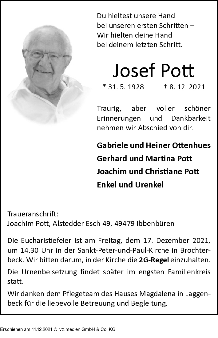 IVZTrauer Josef Pott